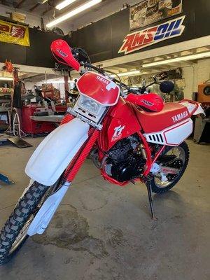 Yamaha TT350 motorcycle