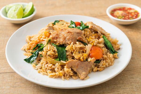 Thai Fried Rice with Pork