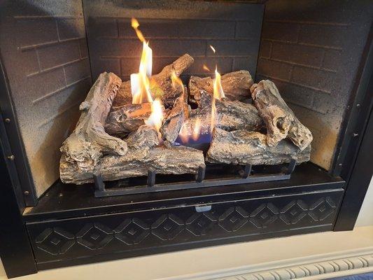 Gas Fireplace that was not working properly prior to visit.  Now working perfectly.