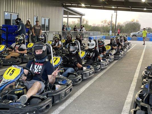 Large group race of 30 people for our Grand-Prix Package!