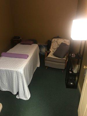 Reiki treatment room