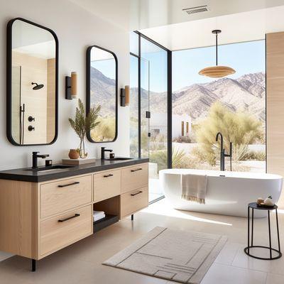 Luxury bathroom remodel Palm Desert design