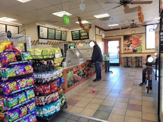 Subway in the store