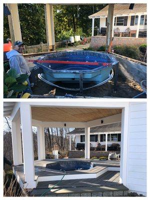 Hot tub Install