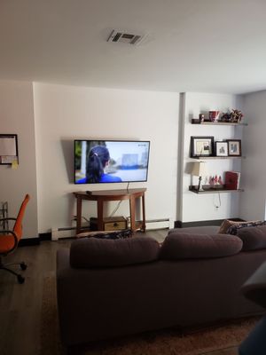 Basement/Home office. Loving this TV we picked up on sale. Customer service super sweet and helpful.