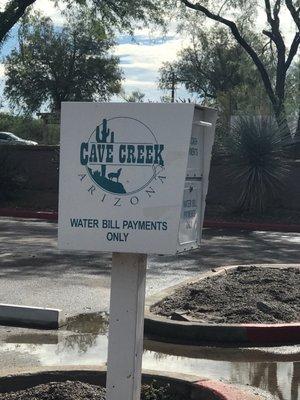 Cave Creek Water Dept payment box