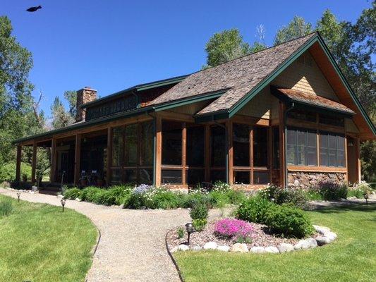 Healing Waters Lodge dining room building