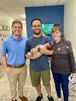 Dr. David with one of our families under care. It was our joy to care for this sweet family during her pregnancy and beyond!