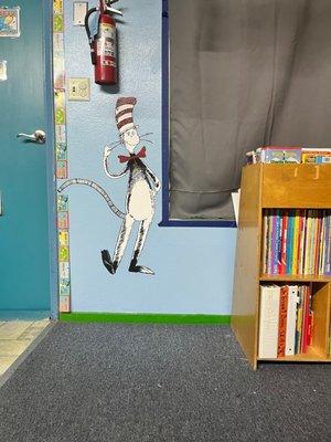 Love the Dr. Seuss in rooms