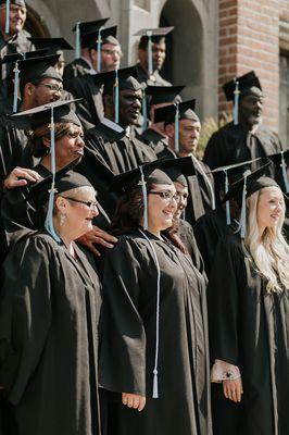 At the end of the year-long program, graduates are celebrated with a big ceremony honoring their hard work to overcome homelessness!