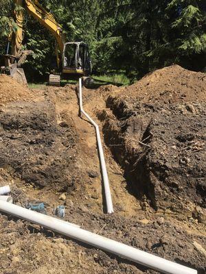 Installing drainage