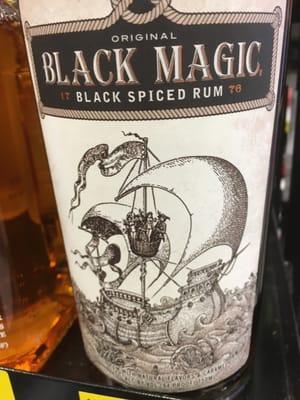 3/15/16. Tuesday. 750 ml of Black Magic Black Spiced Rum $7.99+tax on clearance!