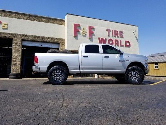 One more sweet set up!! Rims,tires & a perfect front end alignment!!
Thank you Ryan