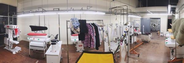 On-site dry cleaning and alterations