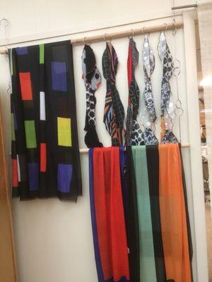 Scarves from Xiao and Debbie Martin.