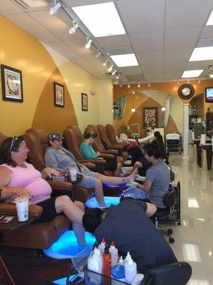 Come enjoy our new pedicure chair