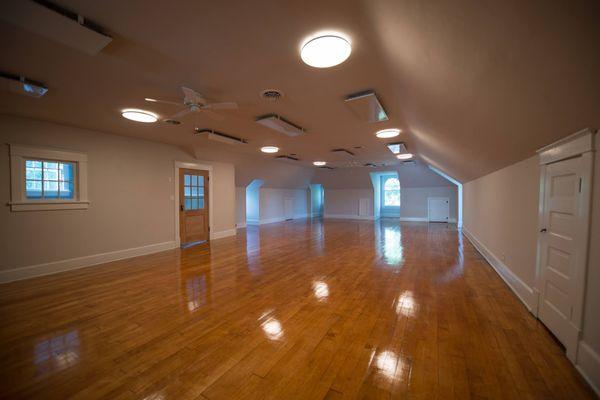 Practice yoga in this beautiful space!