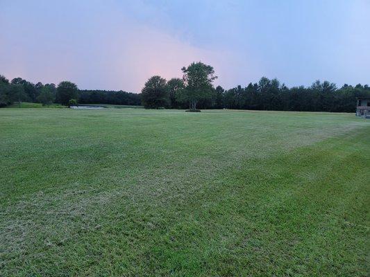 Sunset on the farm. Just the sunset ofa beautiful wedding.