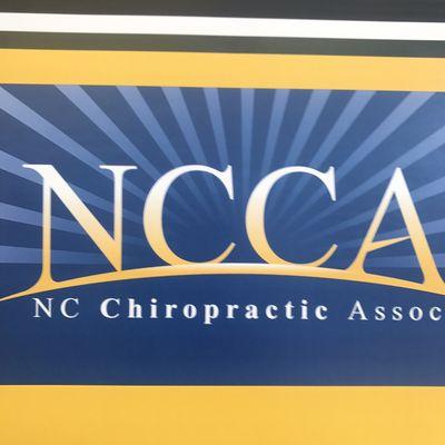 Proud members of North Carolina chiropractic Association, a state association that benefits the public by education, out reach and service.