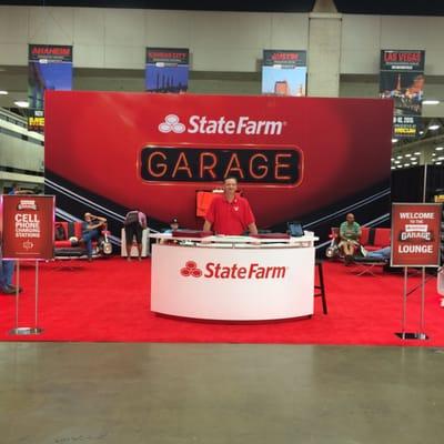 Volunteering at the State Farm Garage at the Mecum Auto Auction