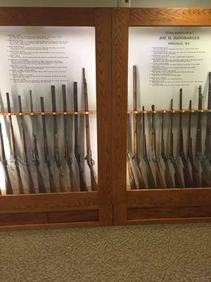 Guns used in the the Hatfield-McCoy feud (1863-1891) which involved two families of the West Virginia-Kentucky area