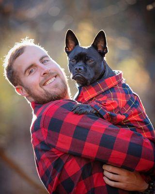 Dad and Puppy