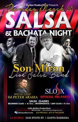 Son Miron Live Band on March 20th