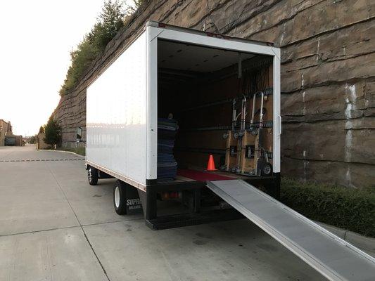 Fully equipped moving truck w/ loading ramp, Moving Pads, Furniture Dollies/Hand Trucks and Plastic Shrink Wrap Included!