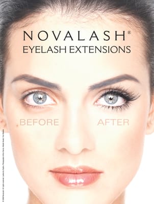 We exclusively use Novalash Eyelashes the safest, healthiest eyelash system in the world!