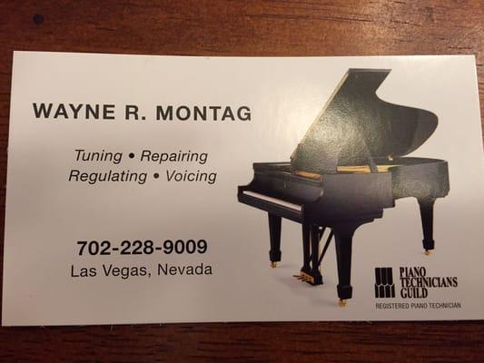 Wayne Montag piano tuning, repair, regulating & voicing