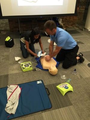 Accurate CPR bring the class room to your business.  CPR class for your business on site at your convenience.