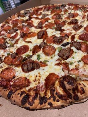 Pepperoni and sausage