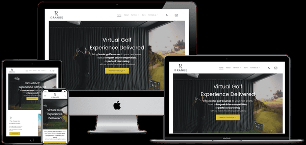 Mobile Golf Rental Website Design