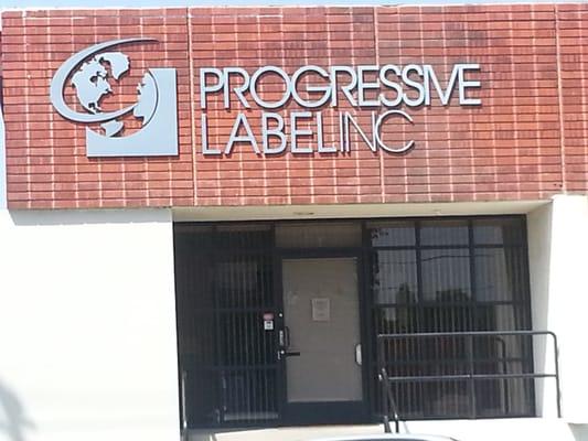 Progressive Label, Inc. Front Door.