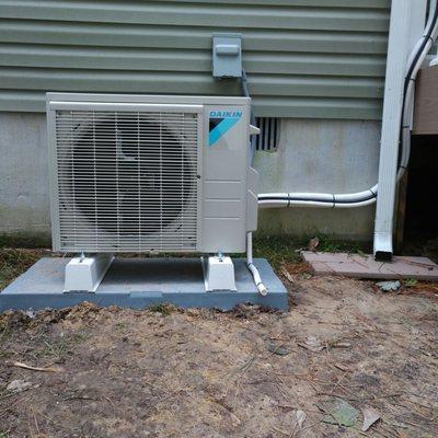 Install a ductless heat pump for your new addition.