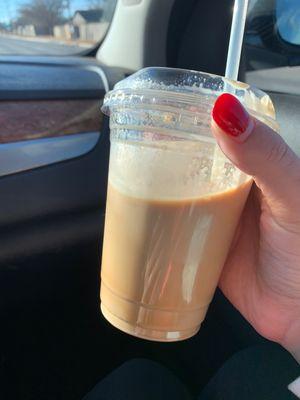 Caramel iced latte!! Delicious