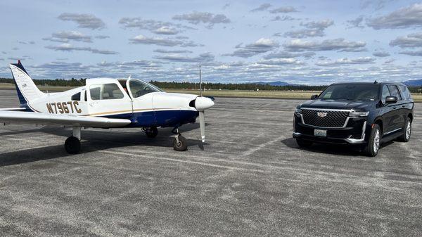 Transporting clients from the Deer Park Airport