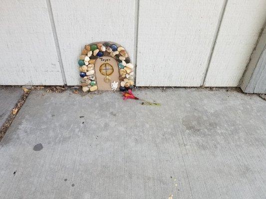 Fairy door, infrequently used apparently.