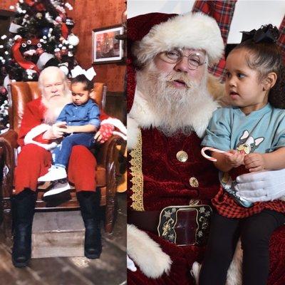 On the left is yalls picture horrible quality and just bad all around. On the right is the free santa