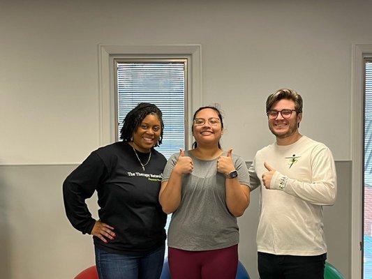 Nicole, Samantha E, and Brandon enjoying another successful appointment.