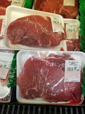 Meat turning brown in the packaging.