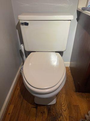 Toilet repaired.