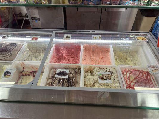 Some ice cream flavors