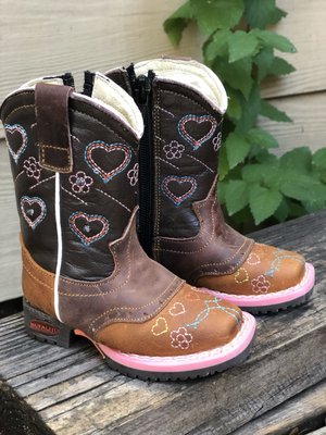 Baby Size Pink Leather Boots