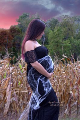 Halloween themed Maternity Portrait