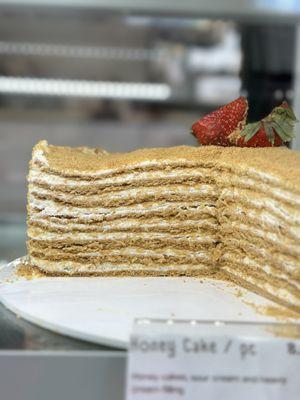 Famous honey cake by Vanilla Street bakery 
Instagram @vanillastreet.la