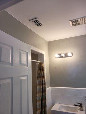 Repainted bathroom