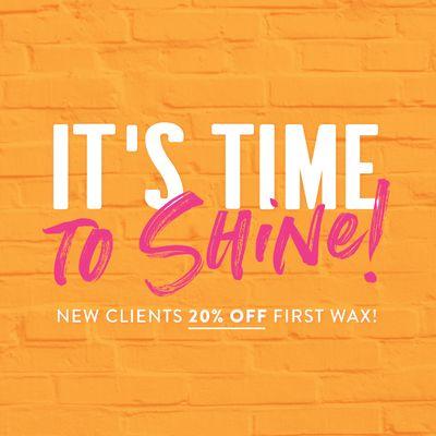 20% off your first wax!