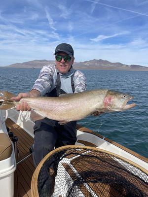 16 lbs Lahontan Cutthroat Trout Pyramid Lake.