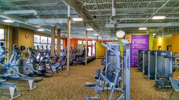 Lot's of options in the new Anytime Fitness!